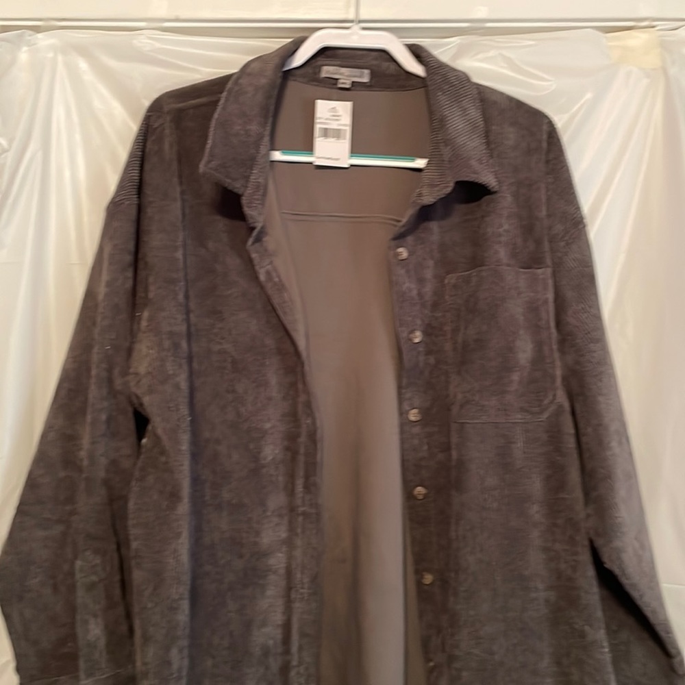 Cordaroy long sleeve button down shirt